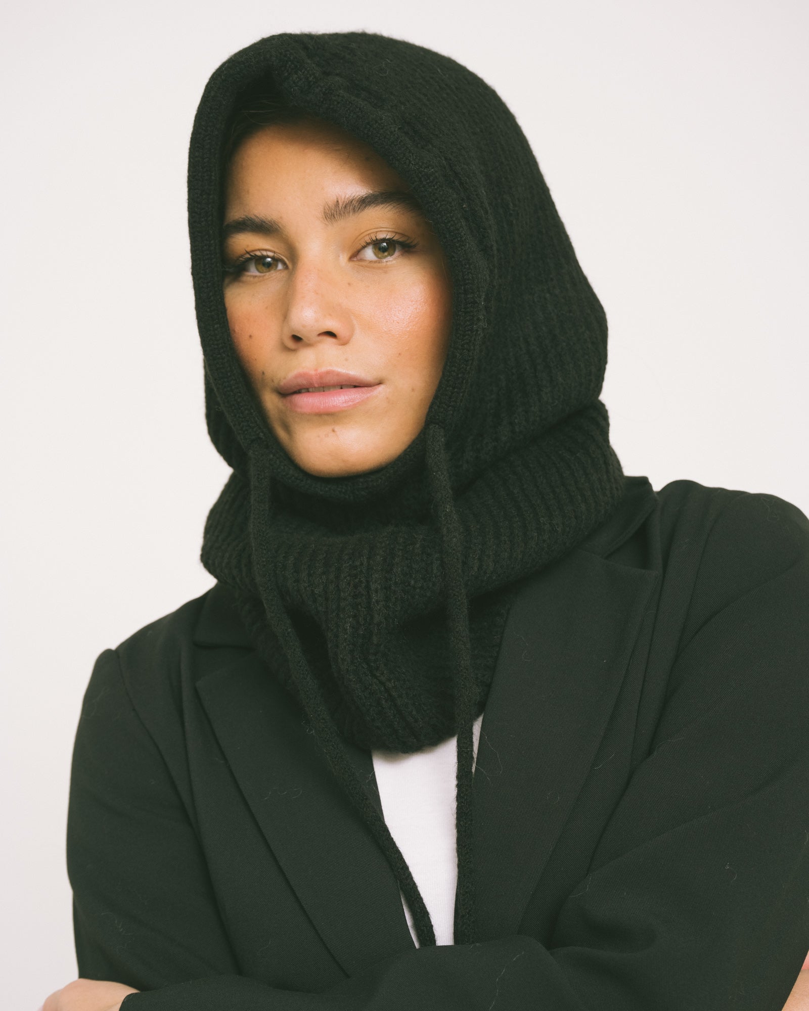 Balaclava Knitted Black