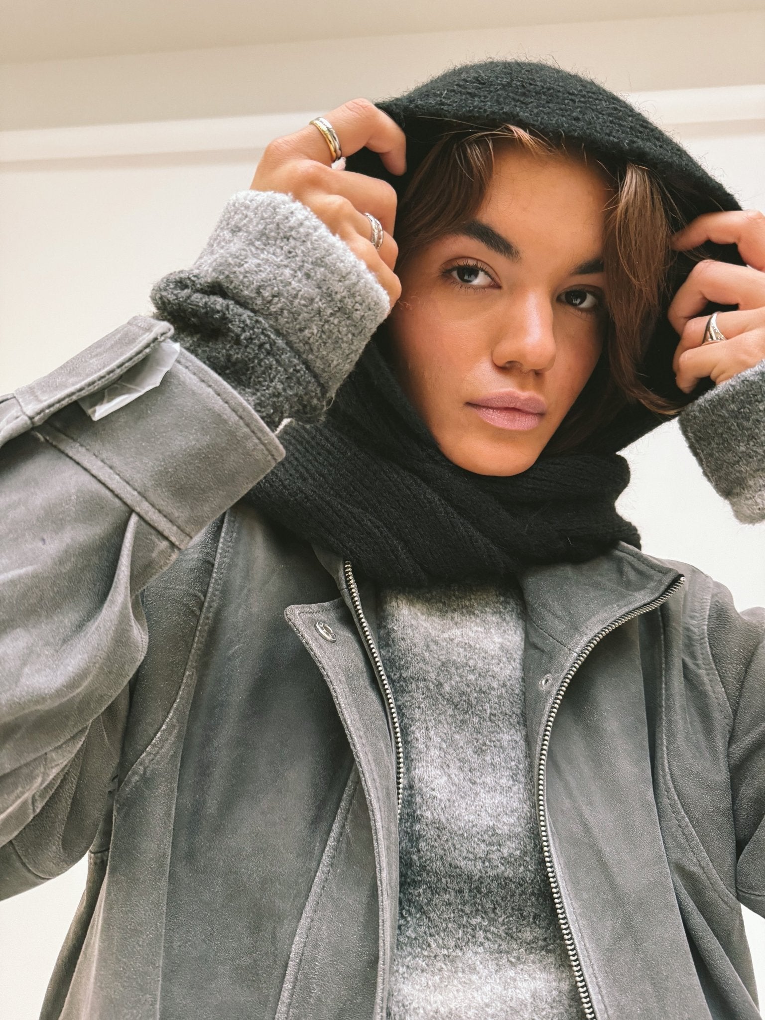 Balaclava Knitted Black