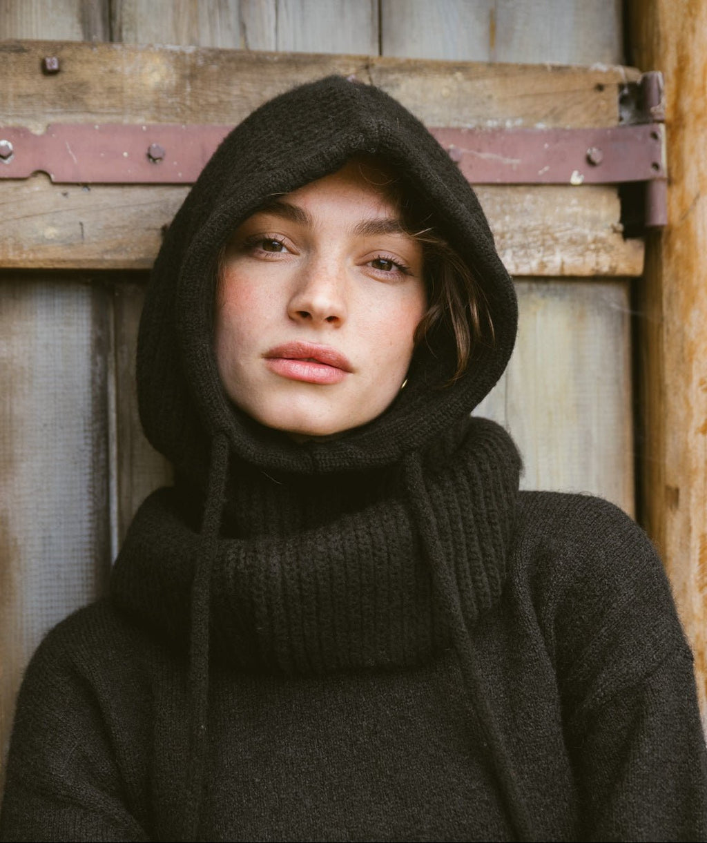 Balaclava Knitted Black