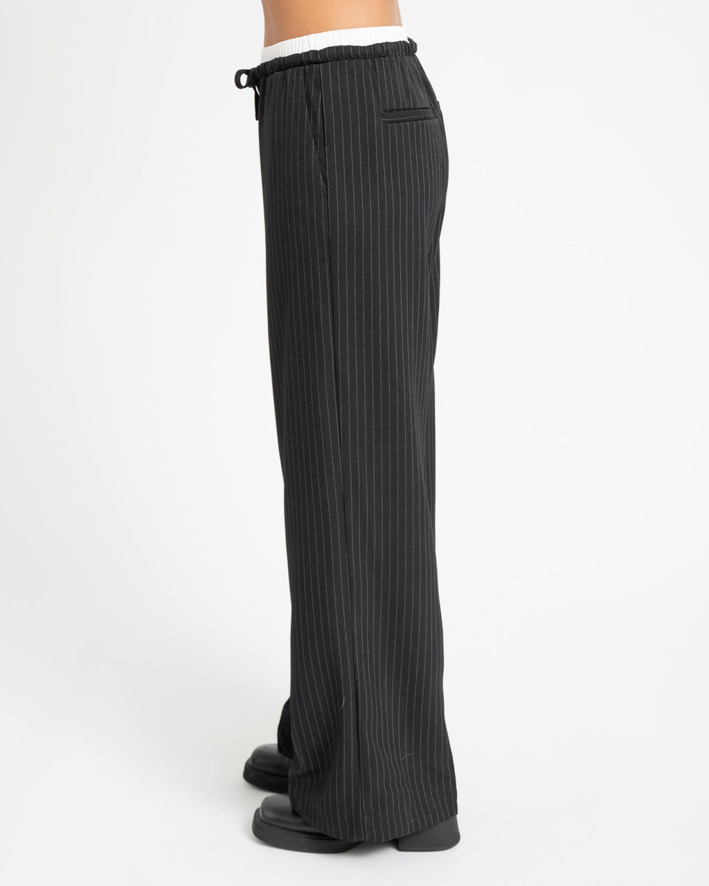 Boxer Pants Black White