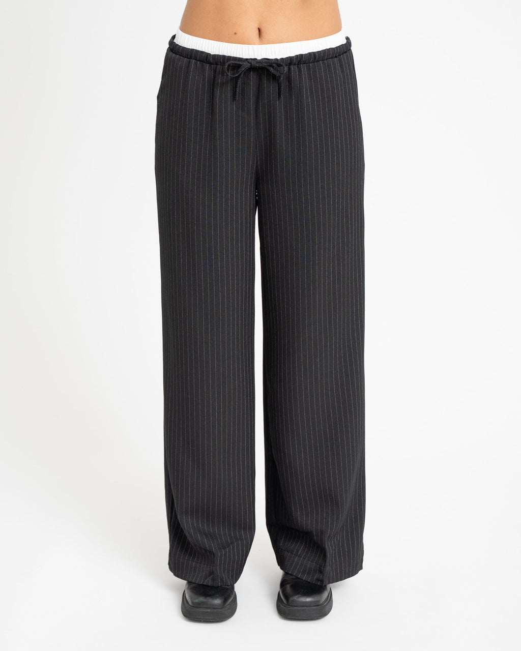 Boxer Pants Black White