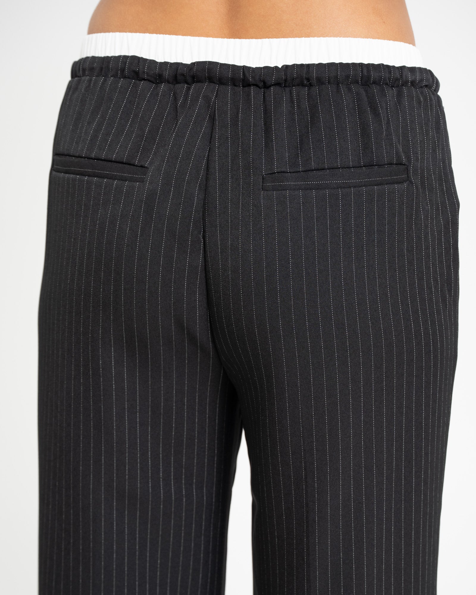 Boxer Pants Black White