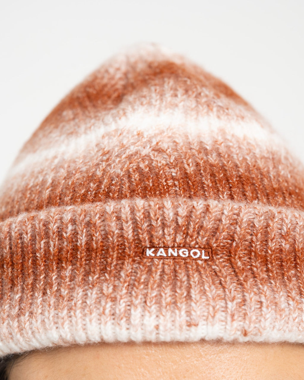 Heathered 2-Way Beanie Cognac