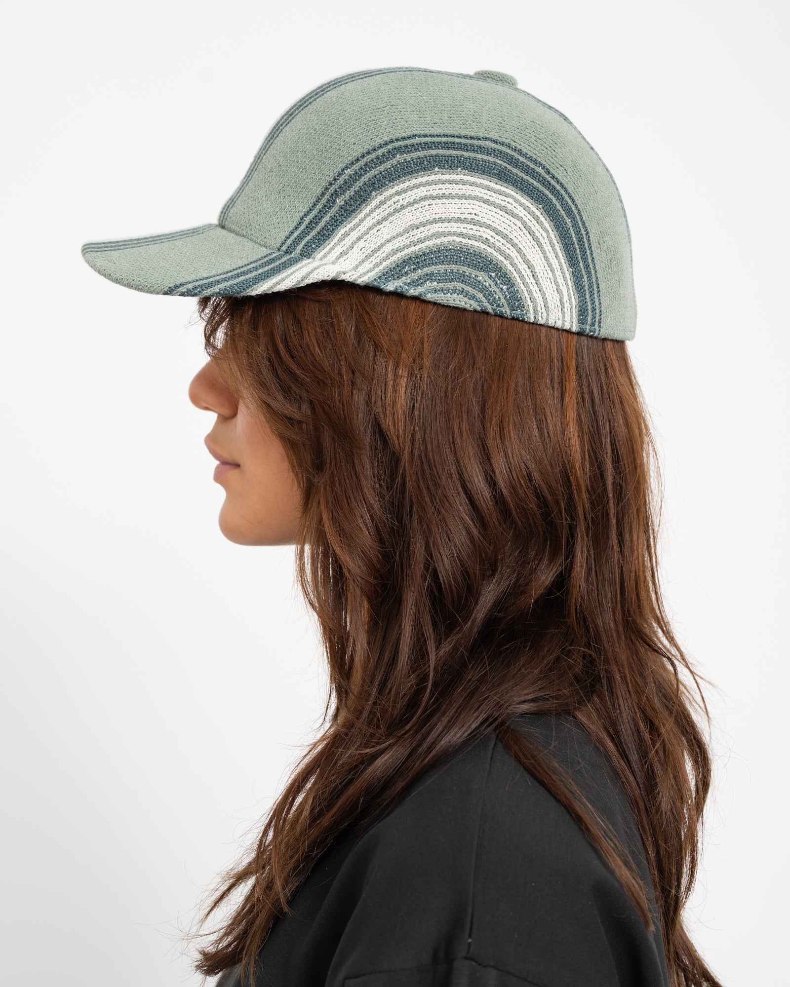 Nostalgia Stripe Spacecap Green