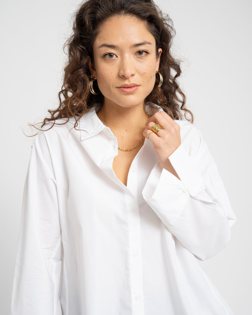 Natalia Zenika Boxy Shirt White