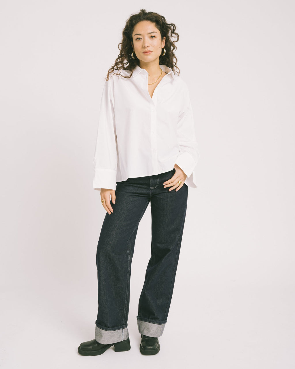 Natalia Zenika Boxy Shirt White