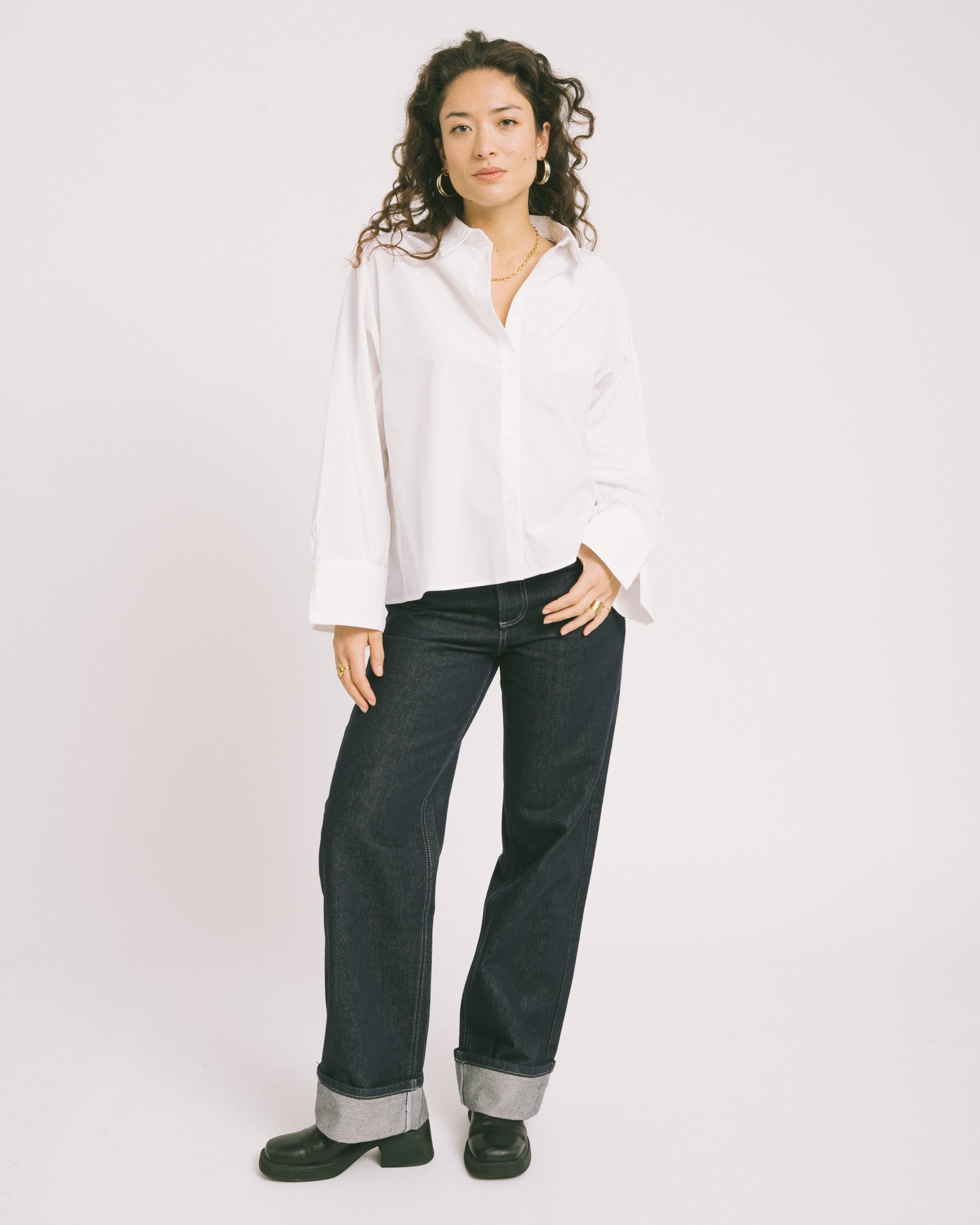 Natalia Zenika Boxy Shirt White