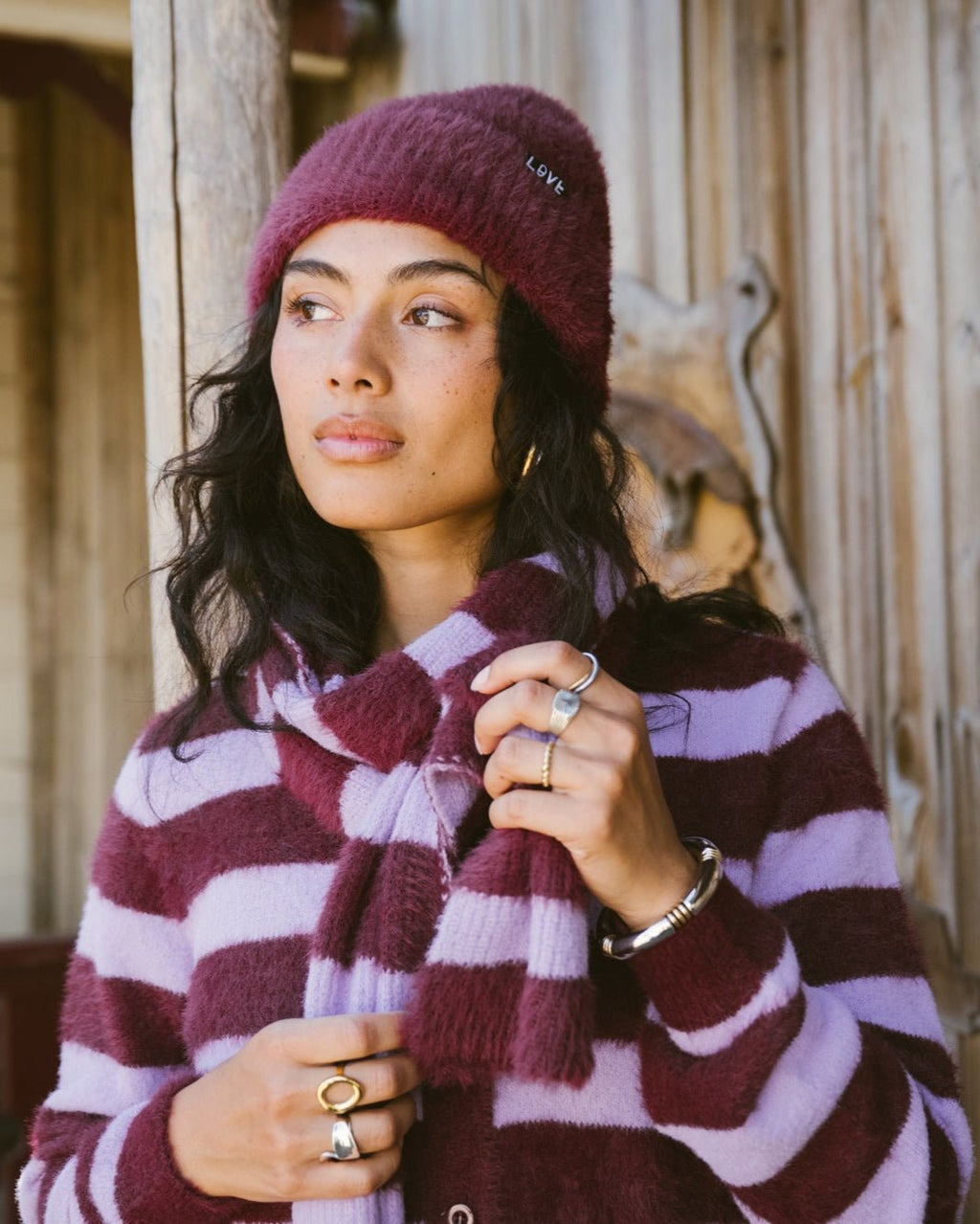 Cela Beanie Bordeaux
