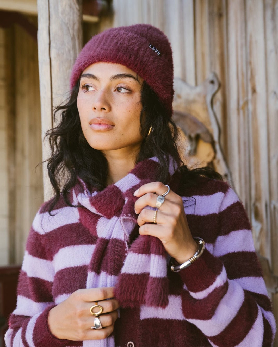 Cela Beanie Bordeaux
