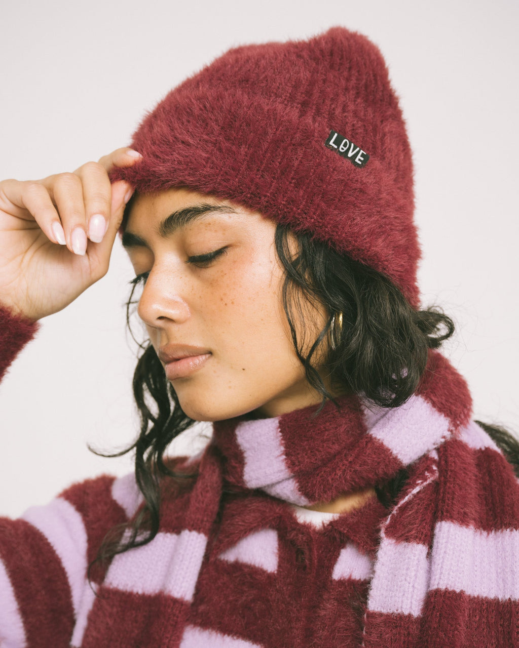 Cela Beanie Bordeaux