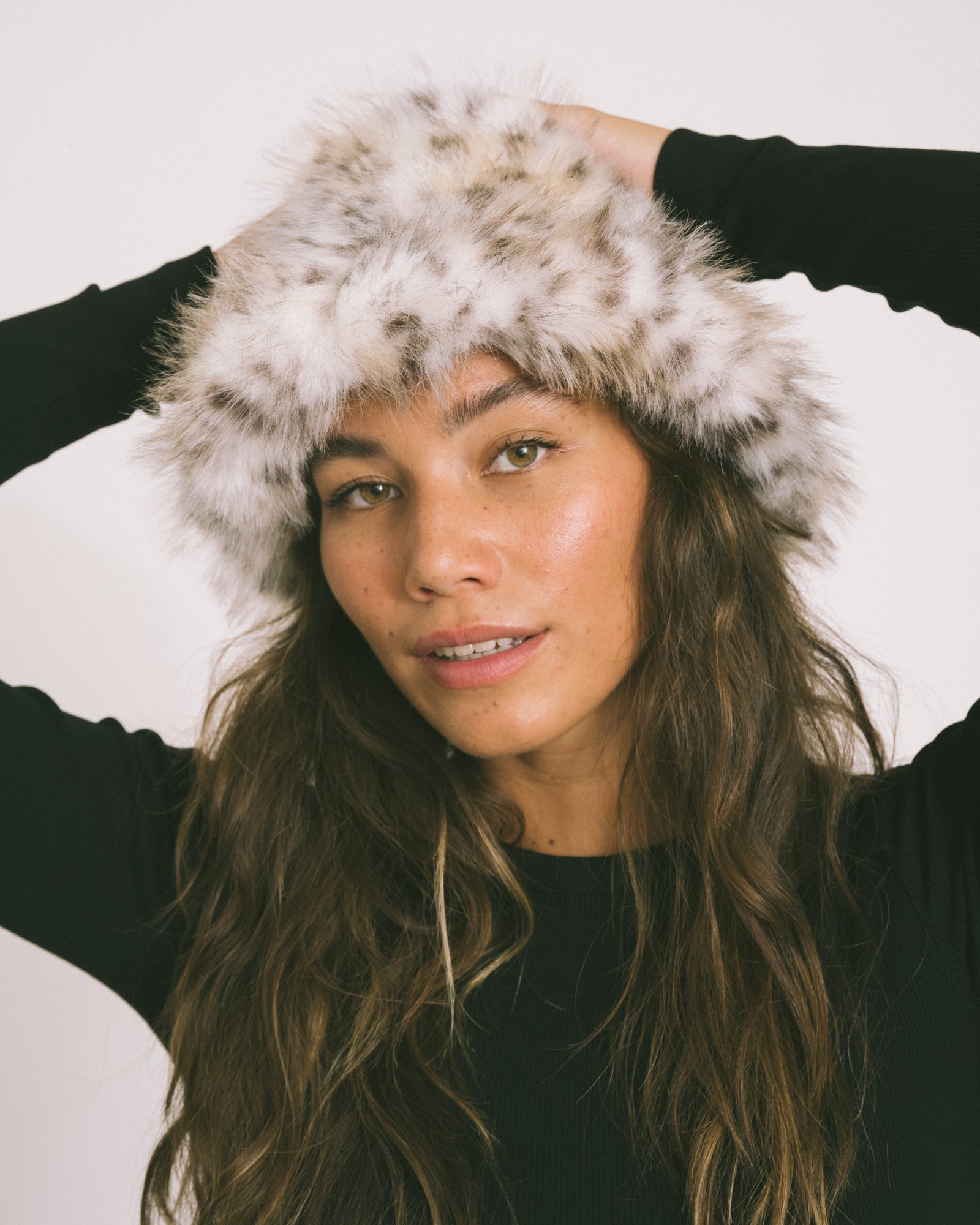 Fluffy Hat Snow Leopard