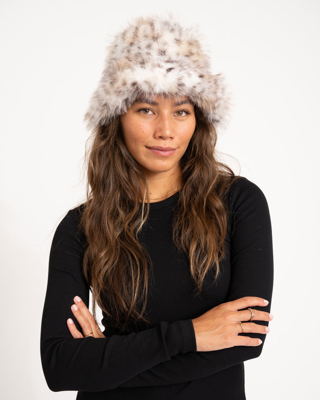 Fluffy Hat Snow Leopard