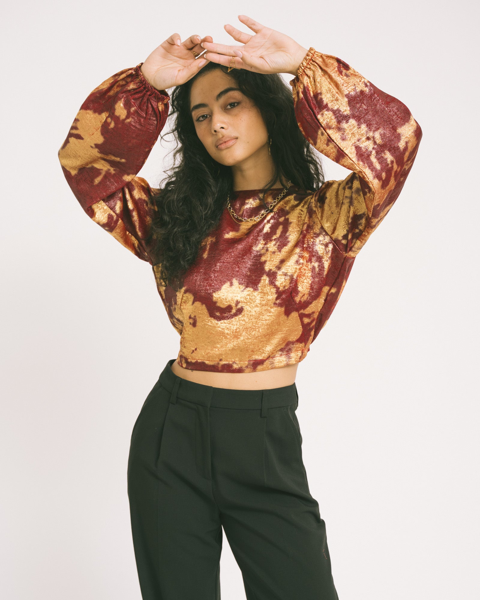 Oi-Vi Blouse Burgundy