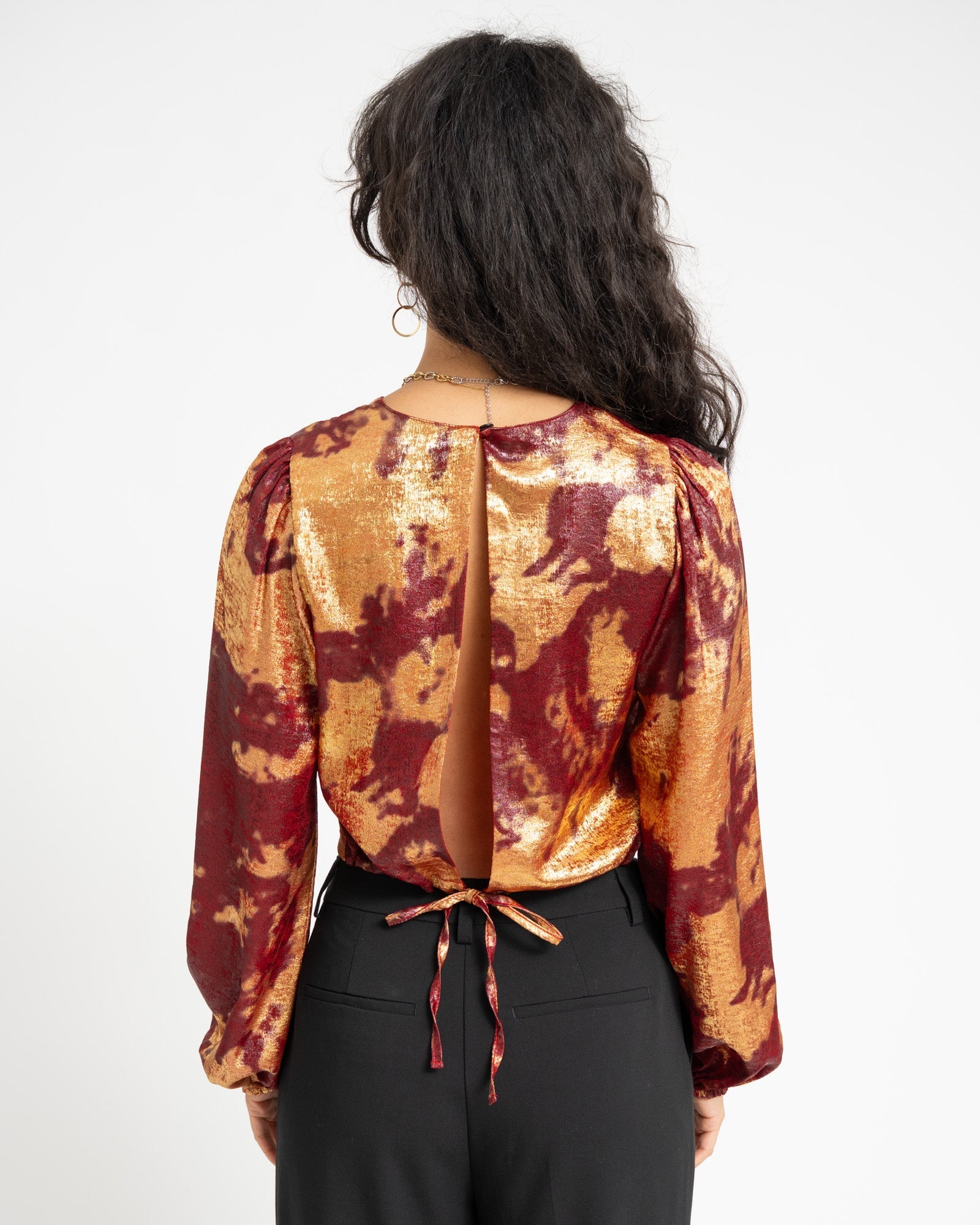 Oi-Vi Blouse Burgundy