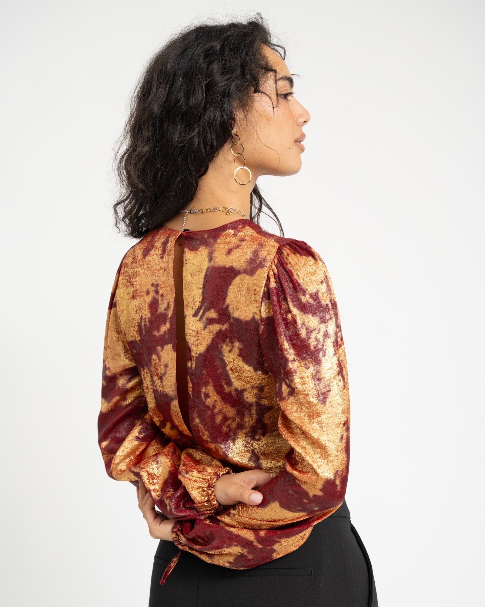 Oi-Vi Blouse Burgundy