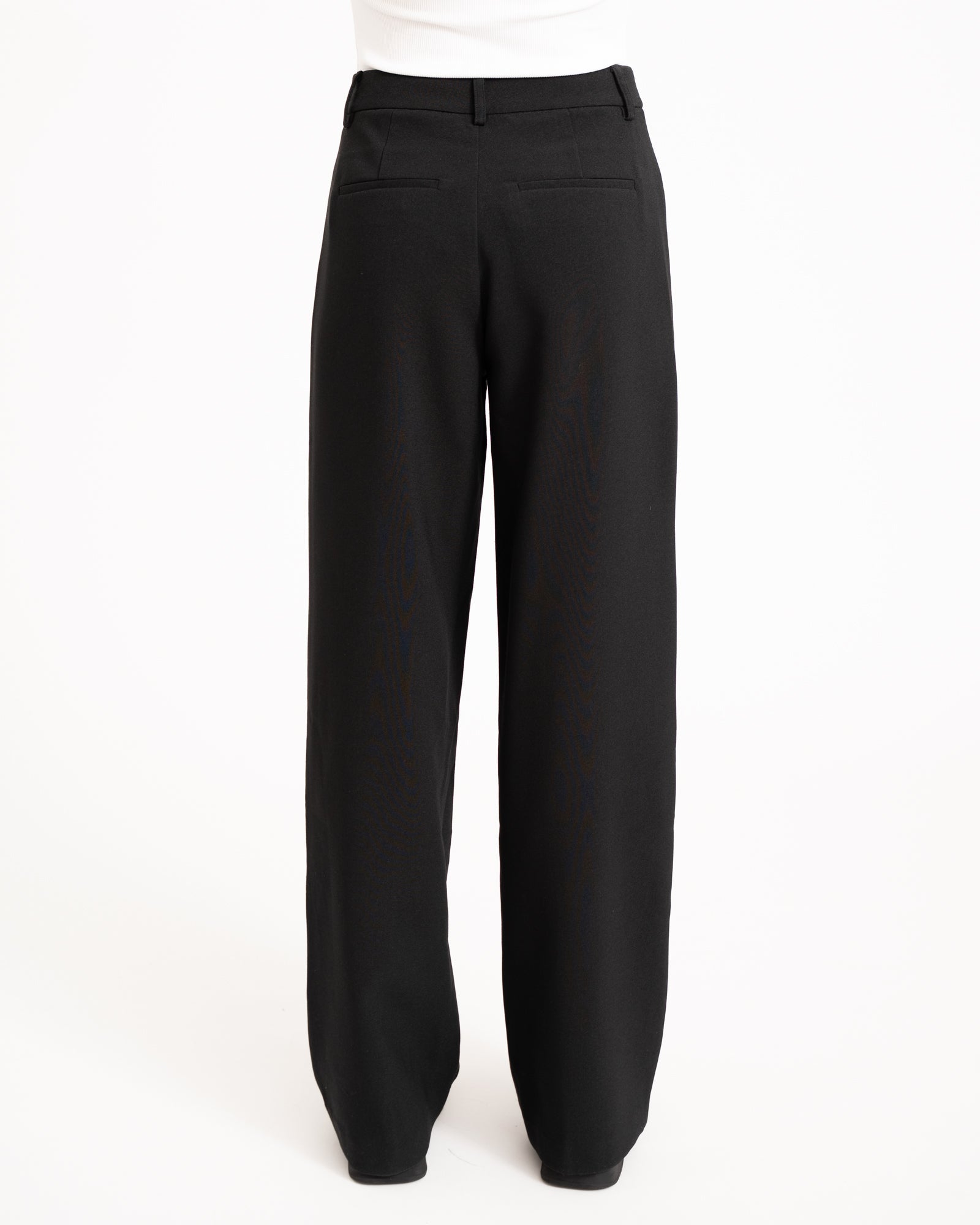 Stitch Pintuck Pants Black