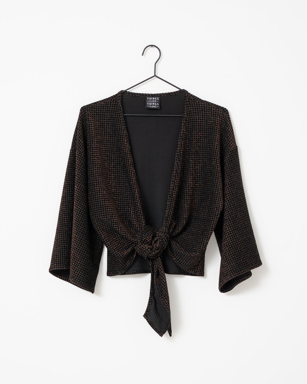 Sunny Velvet Checkered Gold One Size